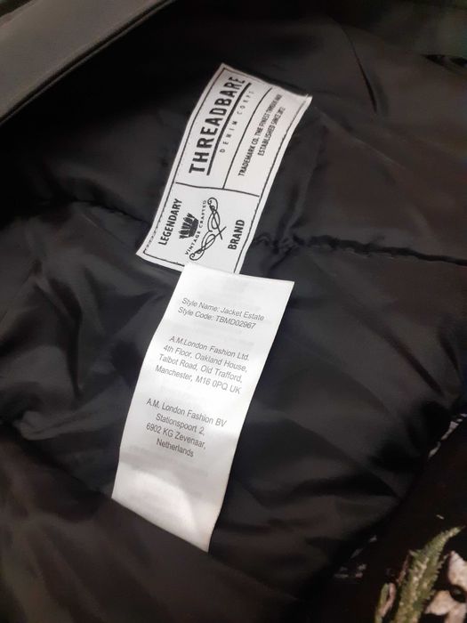 KURTKA zimowa ocieplana męska THREADBARE  rozm. XXL