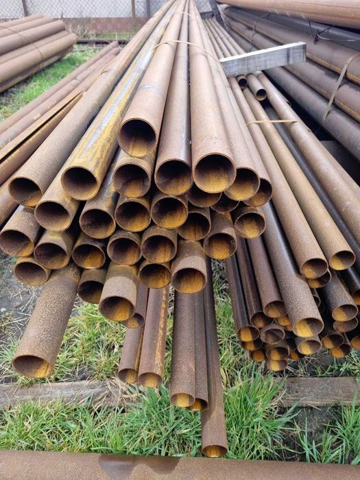 Rura stalowa na wymiar fi 80mm 8cm Rury na słupy podpory ogrodzenie