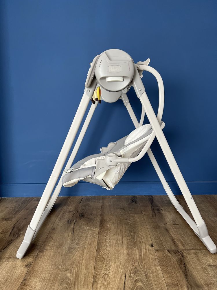 Chicco Polli Swing Up Silver крісло гойдалка