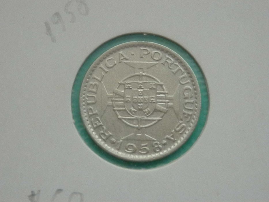 589 - Índia: $60 centavos 1958 alpaca, por 13,00