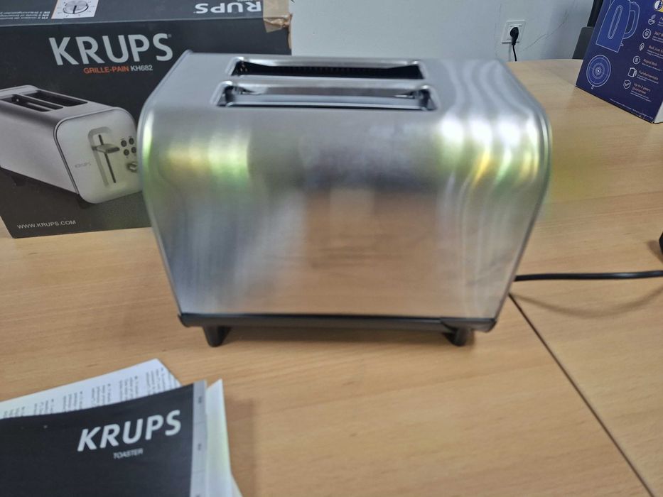 Toster Krups KH682D10 srebrny/szary 850 W