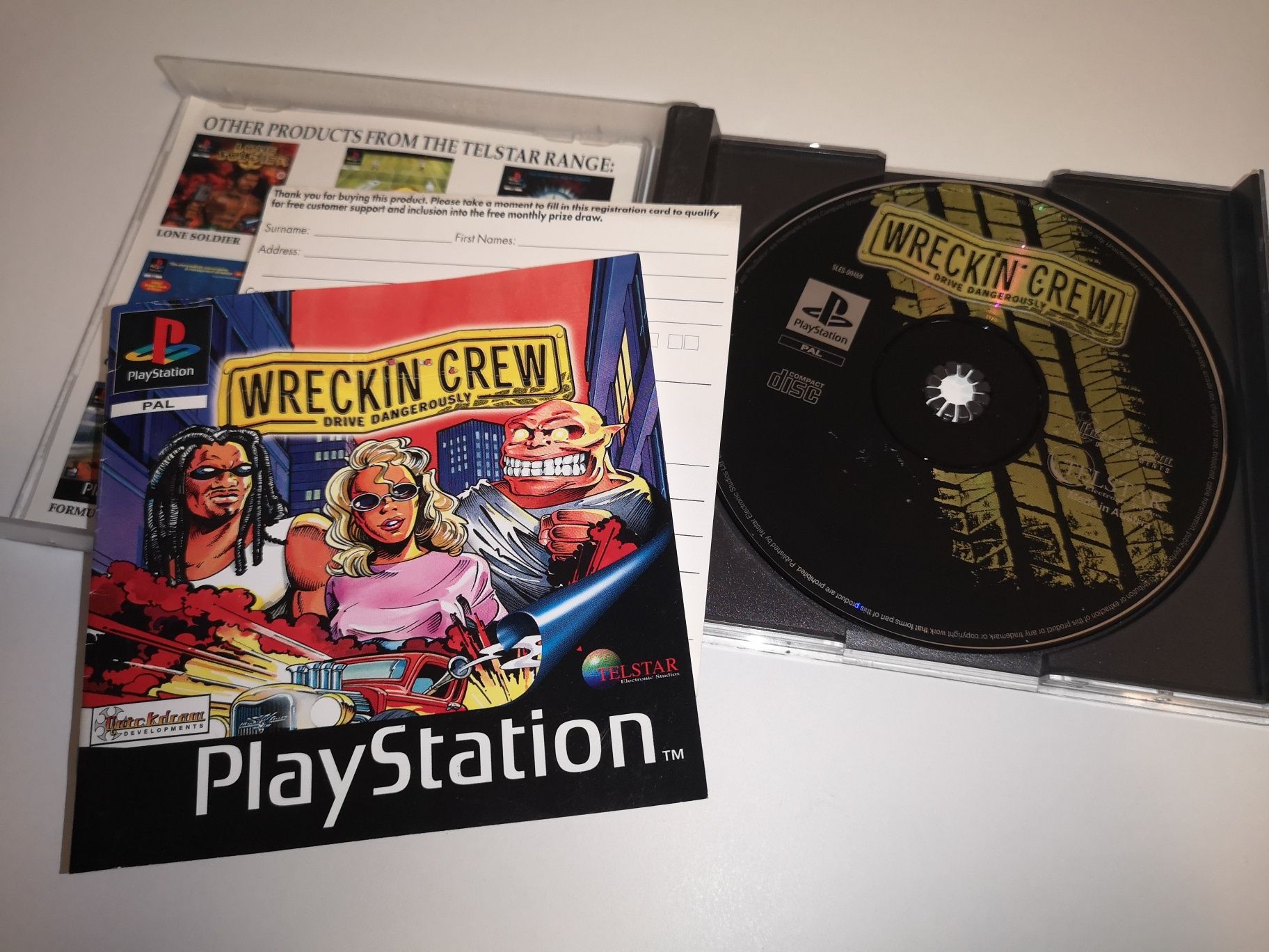 Wreckin Crew PSX PS1 gra (możliwość wymiany) kioskzgrami BDB