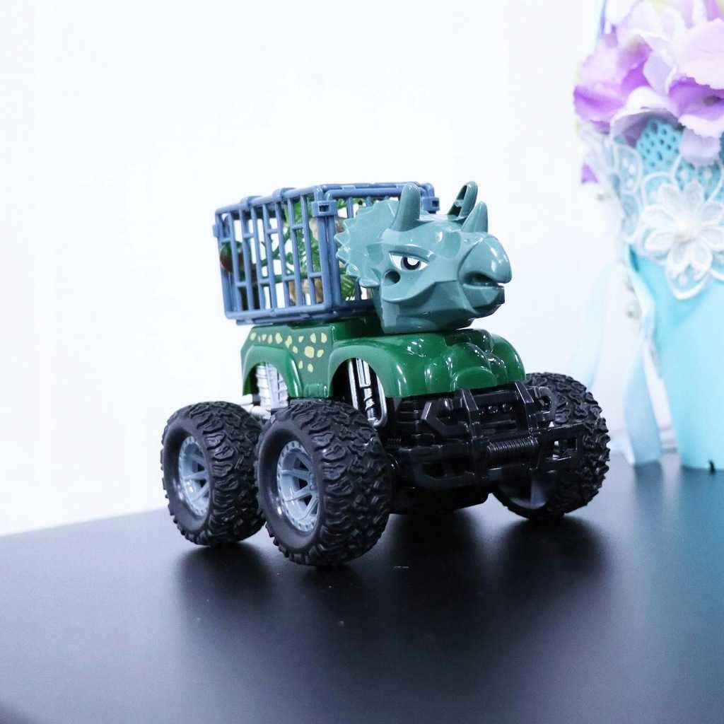 2 szt. Model ciężarówki do transportu dinozaurów, spp700
