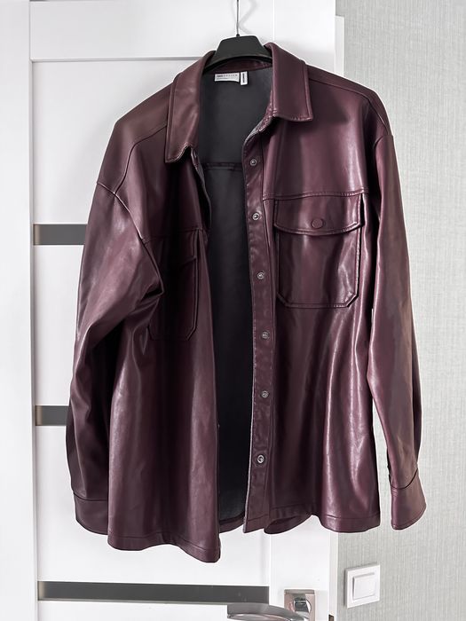 Трендова сорочка колір Марсала М-Л