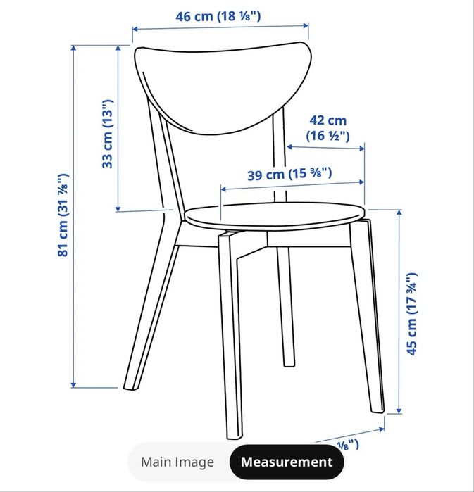 Conjunto Mesa e Cadeiras IKEA Lisabo