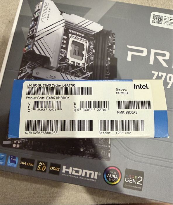 Intel 13600K i Asus PRIME Z790-P