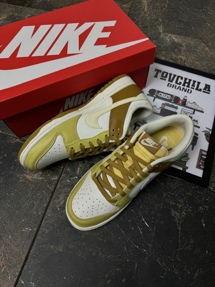 Оригінальні кросівки Nike Dunk Low, Данки жовті