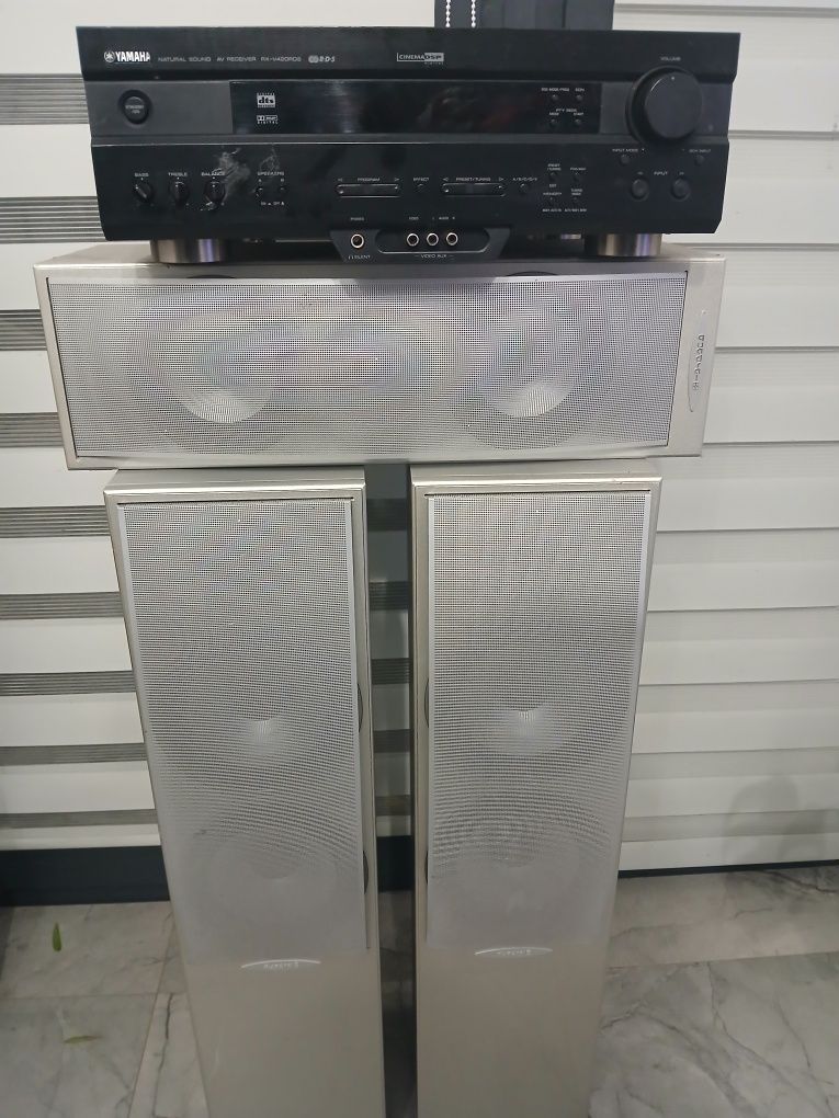 Kino domowe  Wzmacniacz Yamaha  Quadral