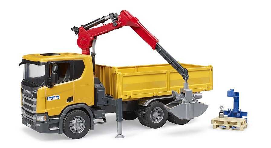 Машинка Scania
Super 560R з  краном-маніпулятором Bruder Брудер 03551