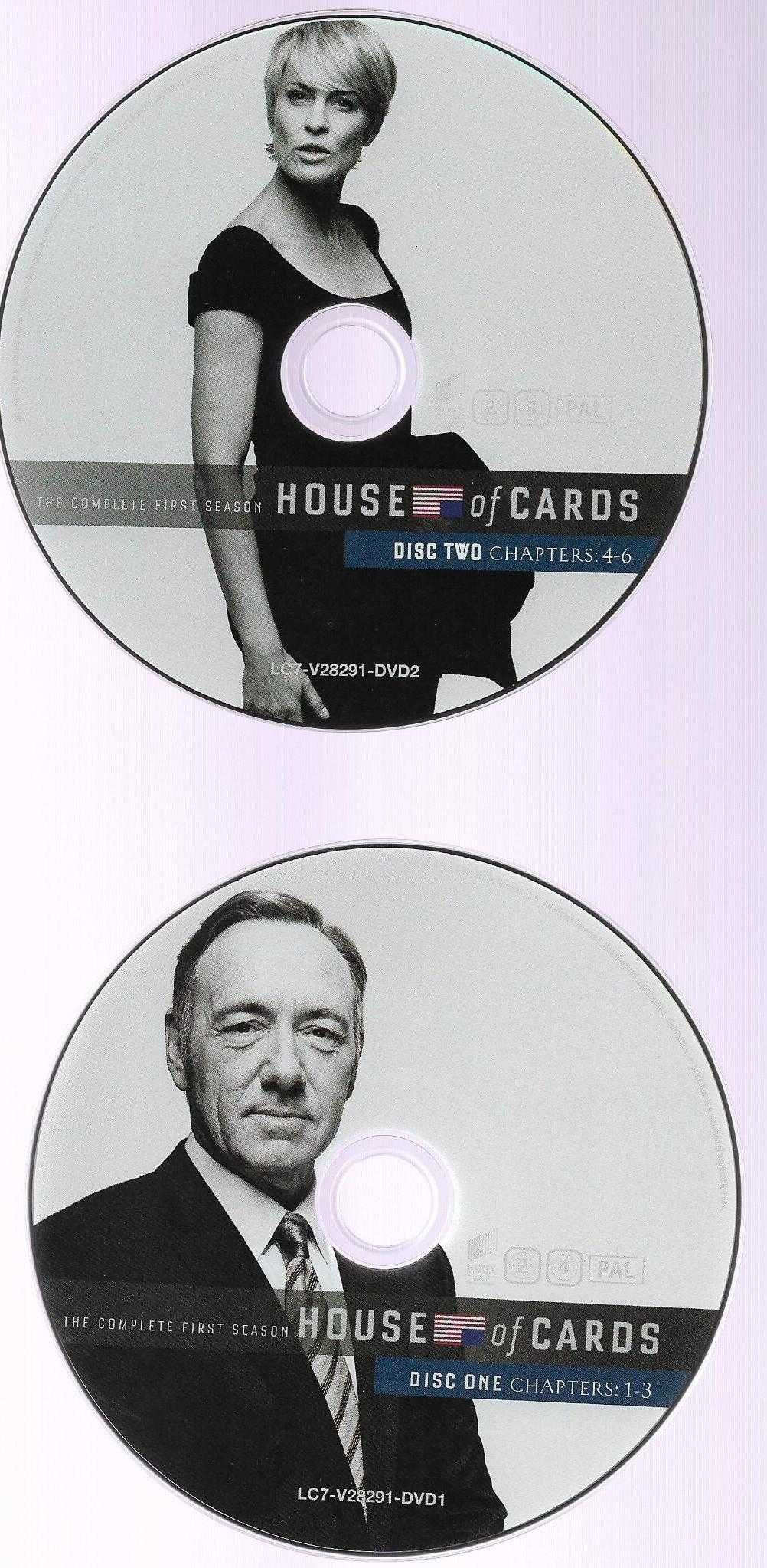 House of Cards - - - 1ª Temporada - - - - - 4 X DVD