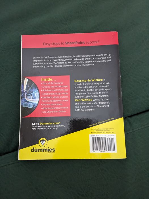 Livro ”Microsoft SharePoint 2016” for dummies