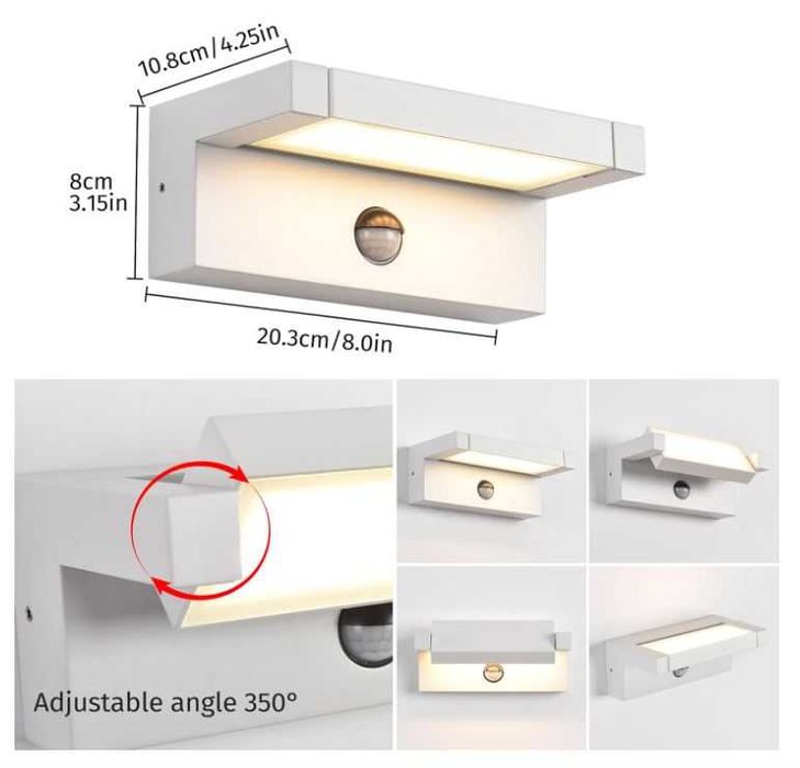 KUKAK Lampa LED Zewnętrzna z Czujnikiem Ruchu 22w PREMIUM OKAZJA