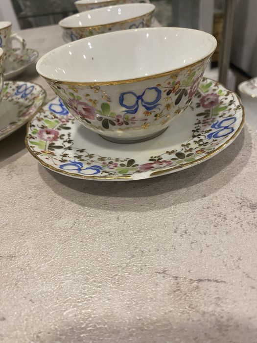 Serviço de chá Vista Alegre “lacinhos” antigo