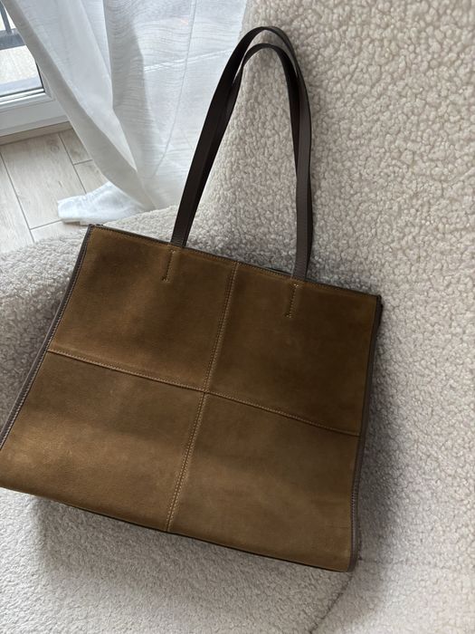 Замшева сумка mango