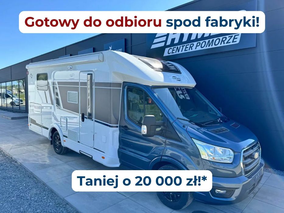 Carado T449 Edition24 - Łóżko królewskie  - NOWY, 4os, DMC 3500kg, FV23%, Hymer Center Pomorze