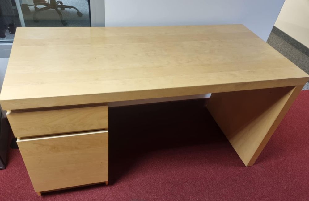 Biurko ikea malm + fotel / Darmowa dostawa