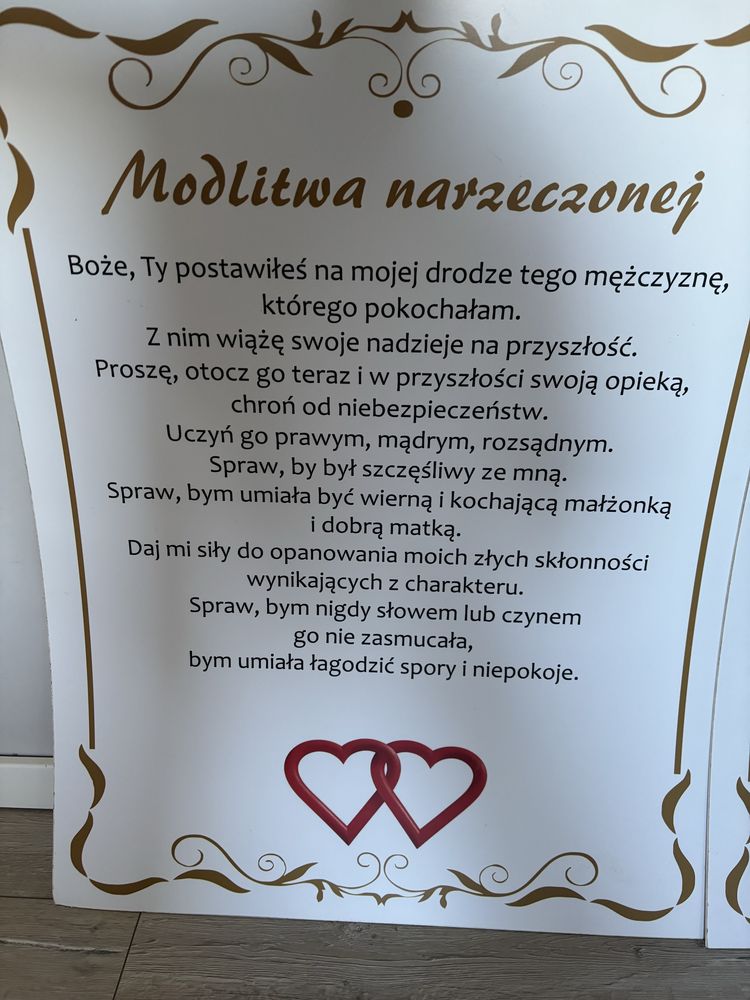 Tablice slubne modlitwa narzeczonych