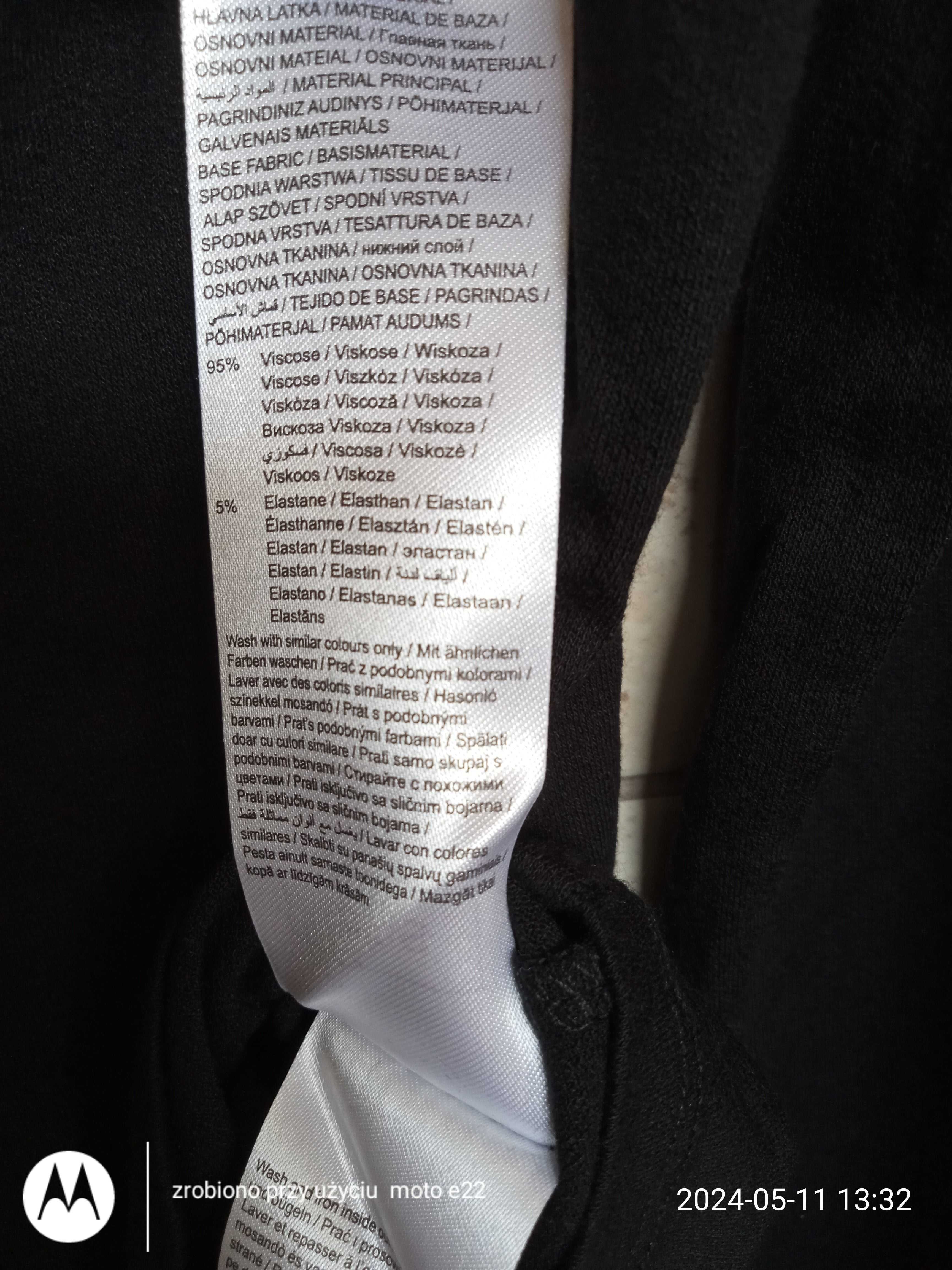 Orsay czarna bluzka biznesowa 36 S wiązana kokarda