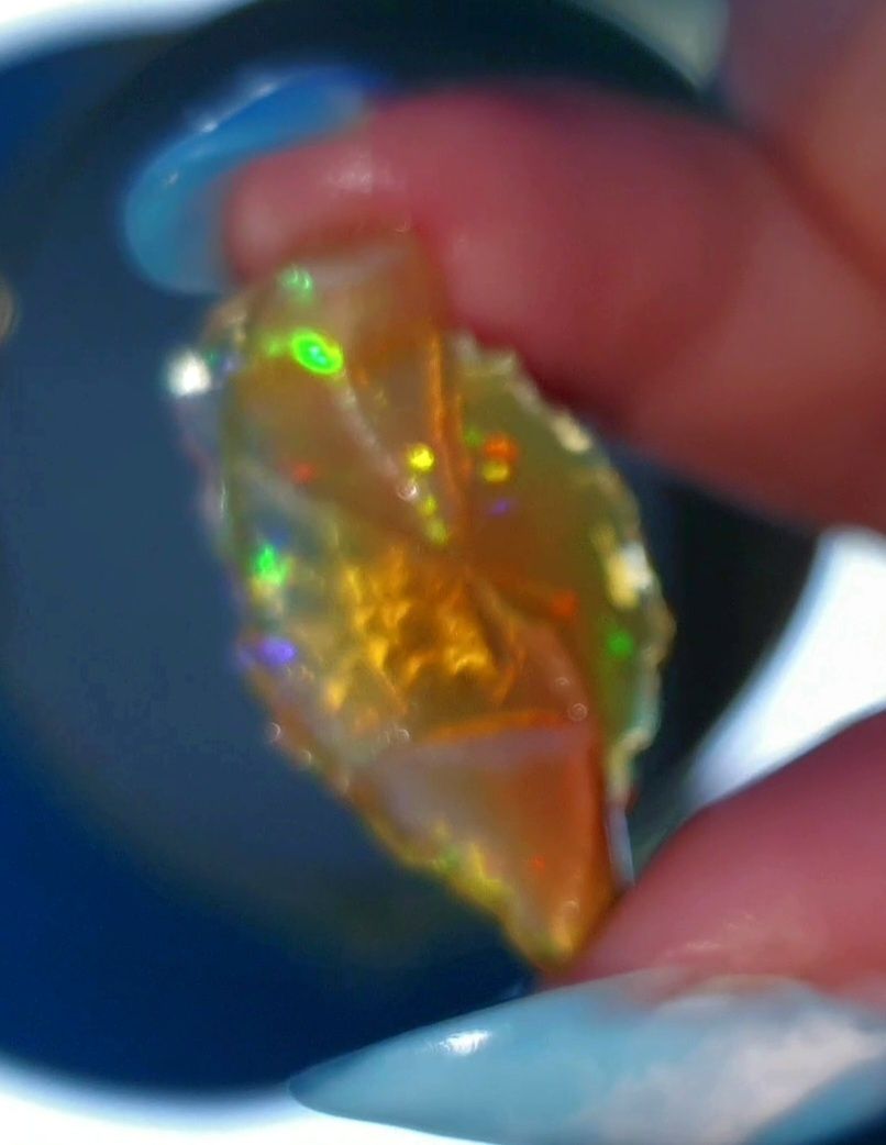 Ethiopian Opal Etiopski kamień szlachetny minerał kryształ nr2