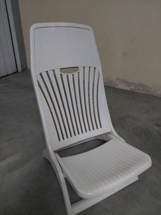 Cadeira praia plástico