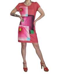 Kolorowa sukienka Desigual Rozmiar L 40