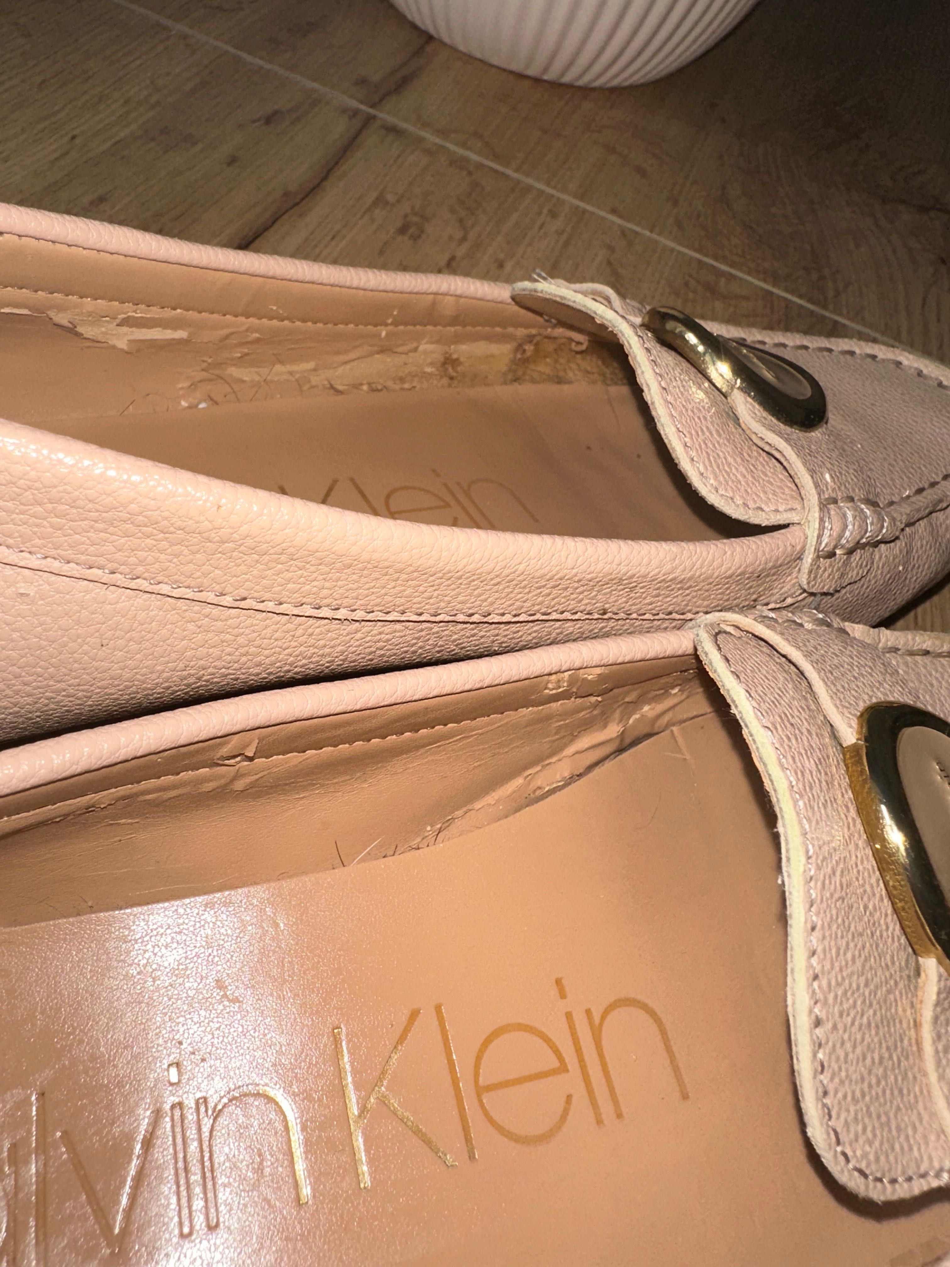 buty mokasyny baletki Calvin Klein r 37 wkładką 23,5cm używane