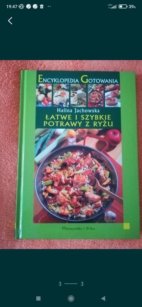 Książka ,, Łatwe i szybkie potrawy z ryżu ''