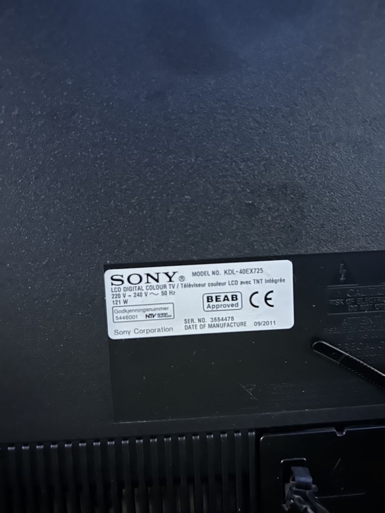 Telewizor SONY bravia kdl40ex725