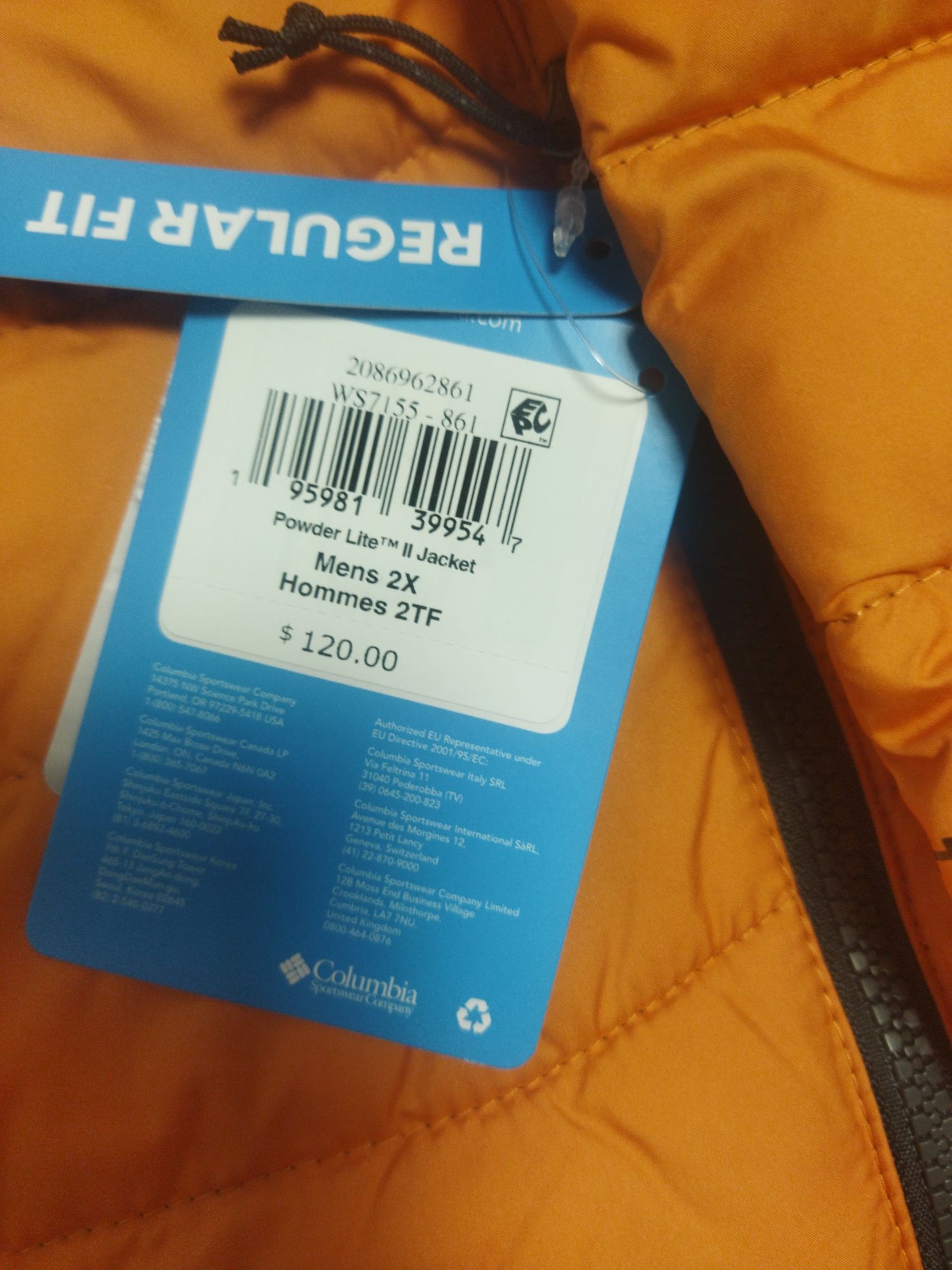 Куртка чоловіча Columbia 2X