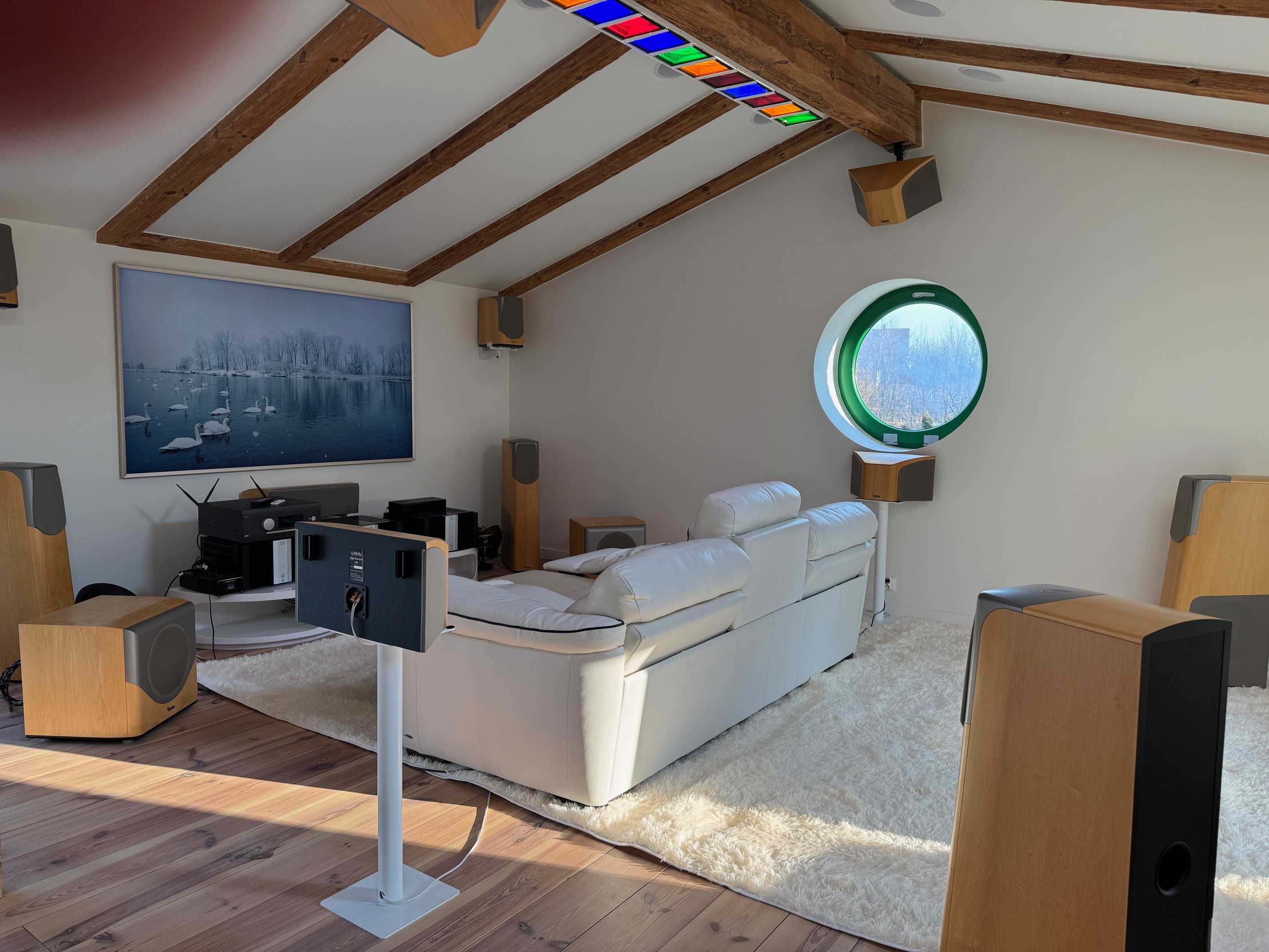 Piękna sofa Natuzzi telewizyjna z funkcją relax