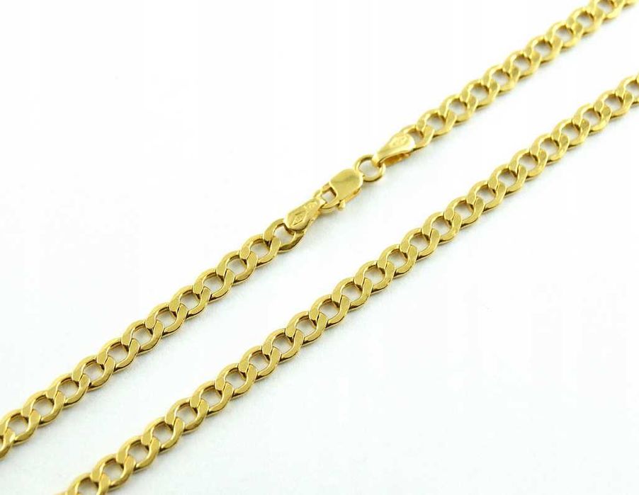 Złoty ŁAŃCUSZEK PANCERKA złoto pr.585 55 cm NA PREZENT