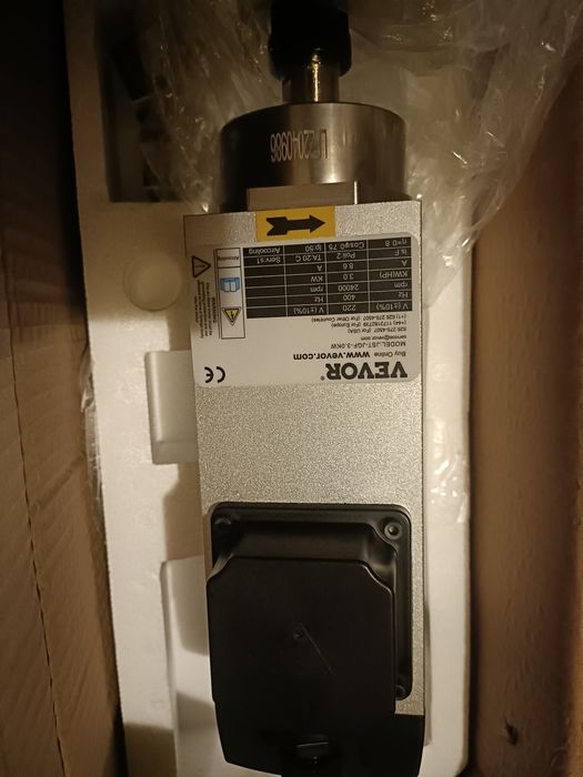 Мотор шпіндель 3 кВт | для фрезерних та гравірувальних станків ЧПУ