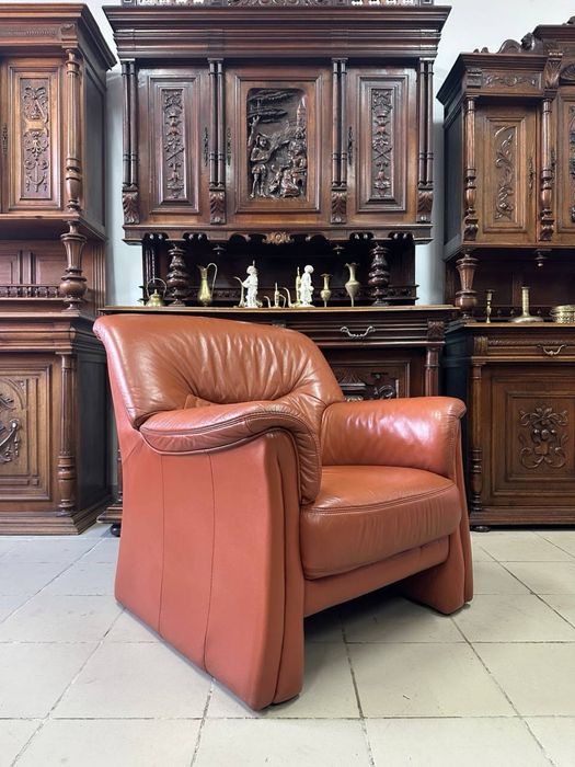 Шкіряний комплект диван софа 3128 кожа крісло 3130