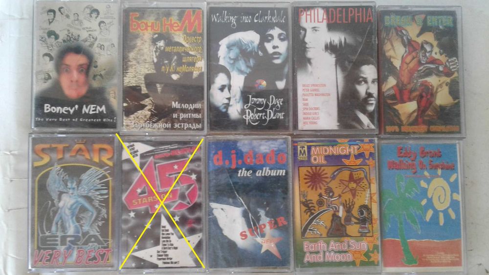 Компакткассеты, аудиокассеты импортная поп.музыка.