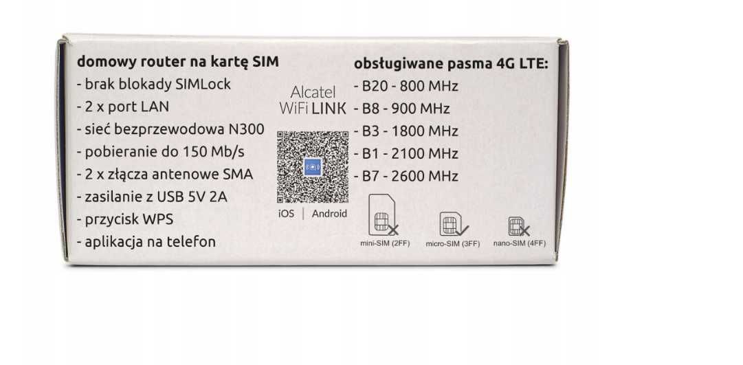 NOWY DOMOWY MODEM Router Ruter 4G LTE Karta Sim Mocny *Wyprzedaż*