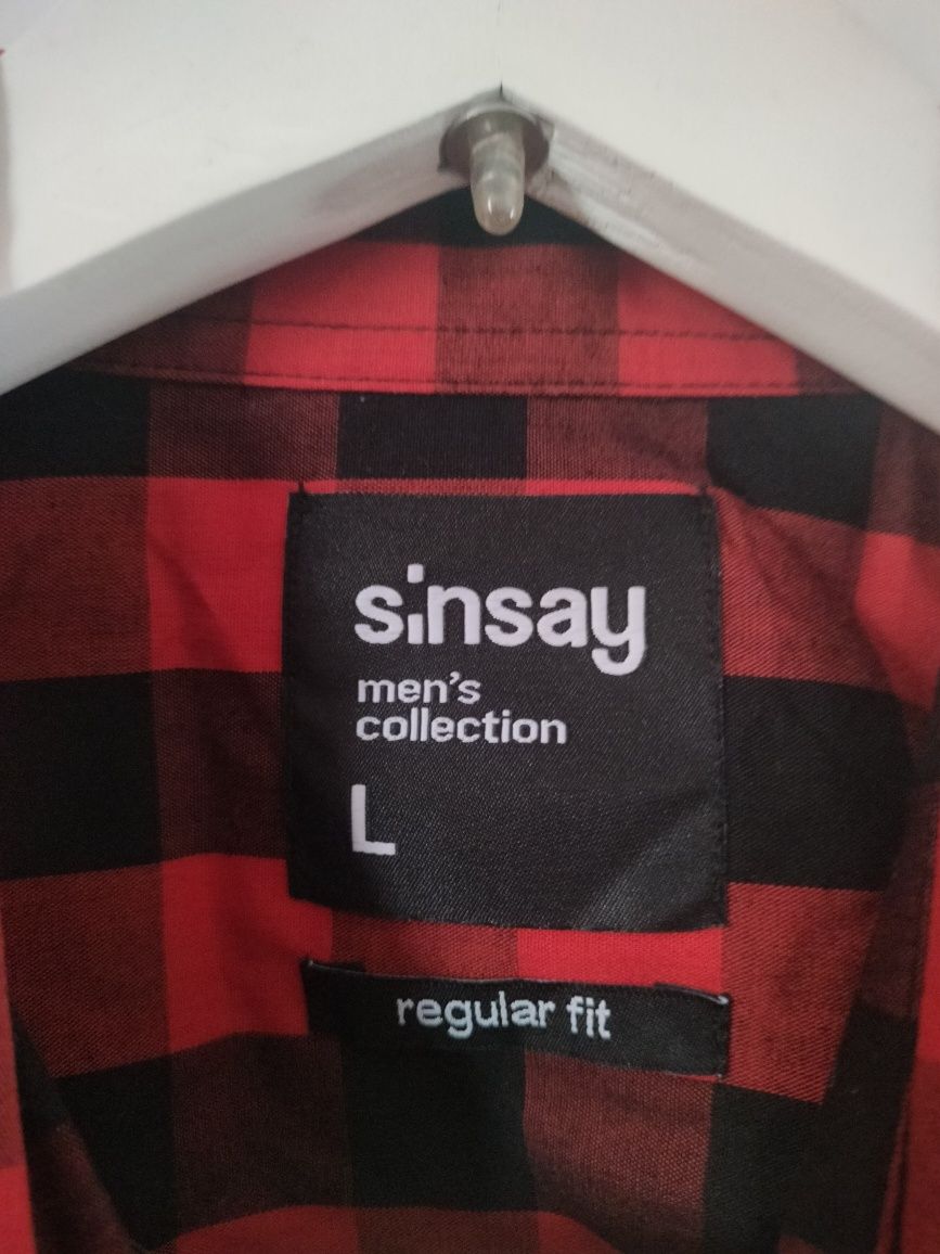 Męska koszula w kratę Regular fit L