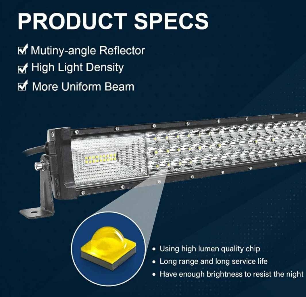 Led Light Bar reflektor 132 cm, 675 W