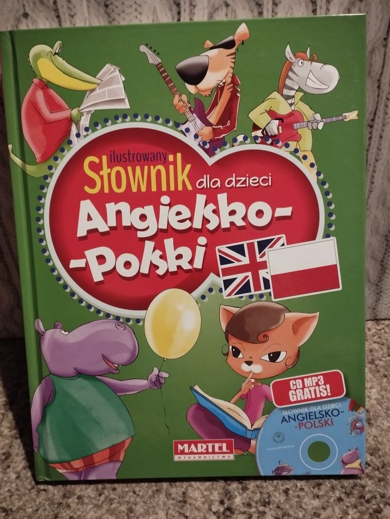 Ilustrowany słownik dla dzieci angielsko-polski jak nowy