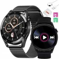 Smartwatch Zegarek Rozmowy Ekg 2 Paski Pl Menu O2 - Czarny