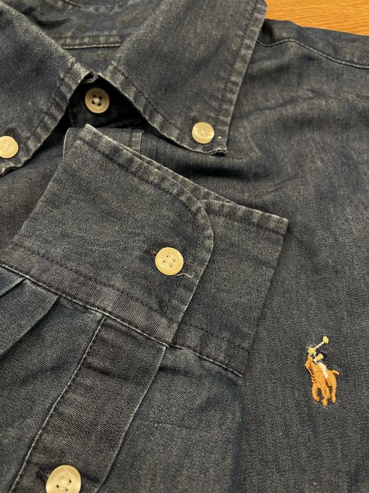 Koszula Ralph Lauren jeans dżinsowa jeansowa niebieska męska