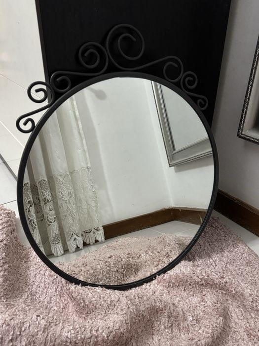Espelho em aço de diametro 50cm