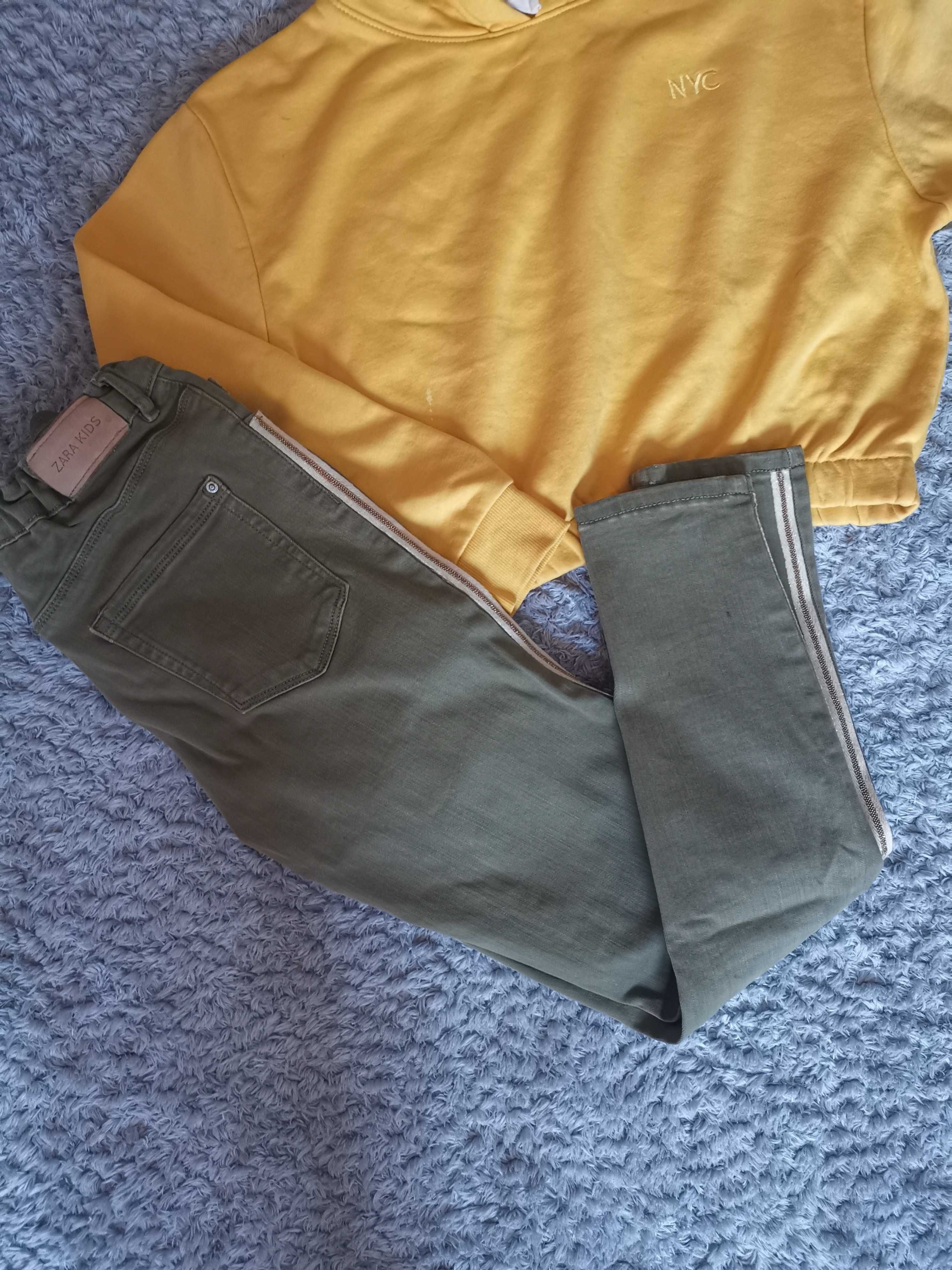 Zara Spodnie jeans lampas r. 152