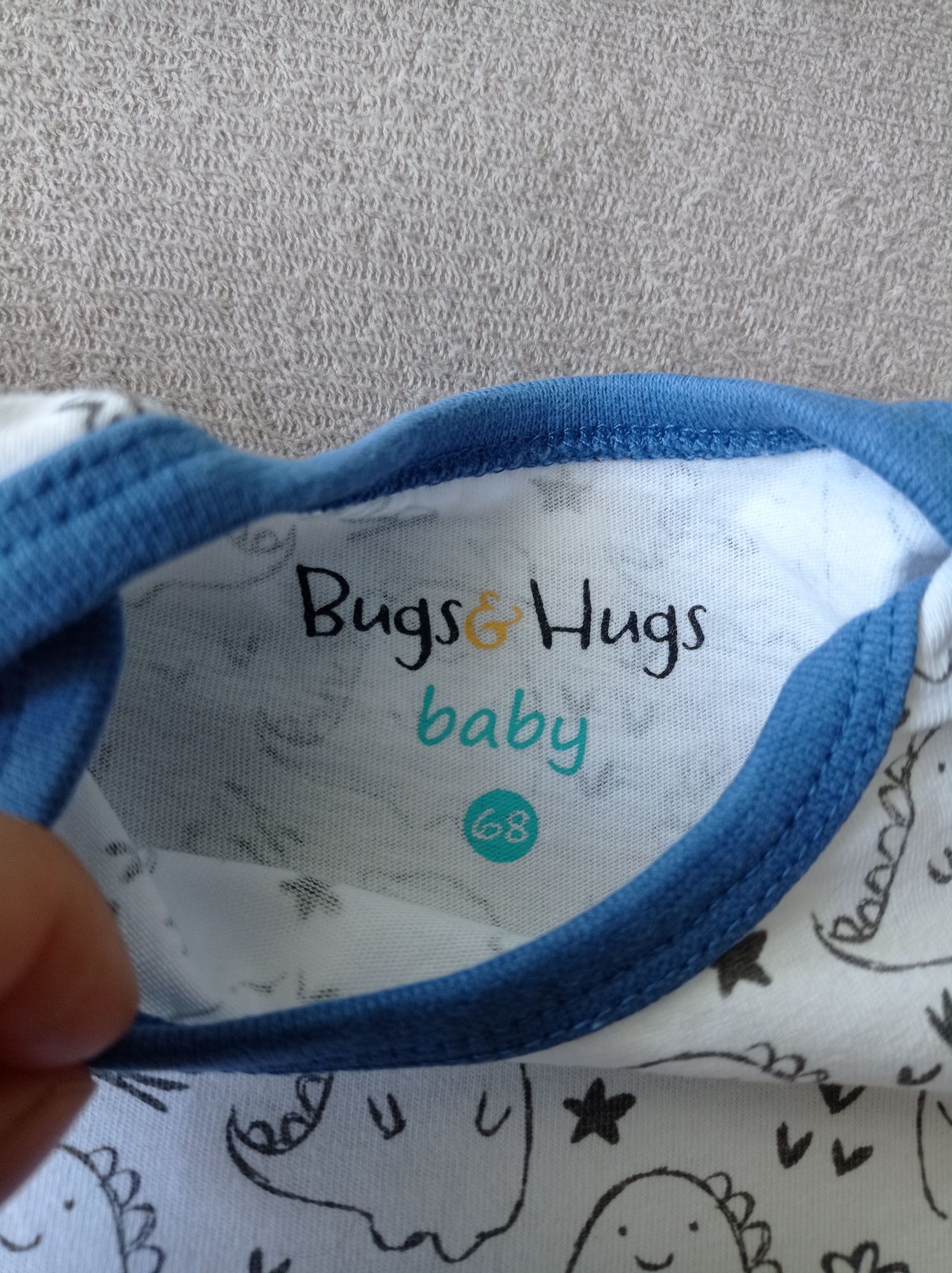 Body niemowlęce krótki rękaw, rozmiar 68, Bugs&Hugs, koszulka