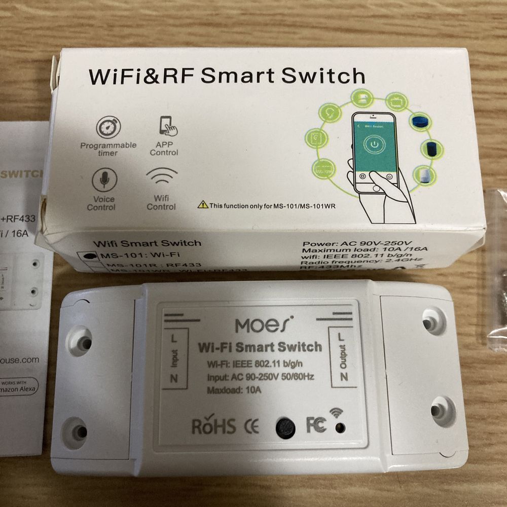 Interruptor inteligente Wifi Switch Moes - Novo
