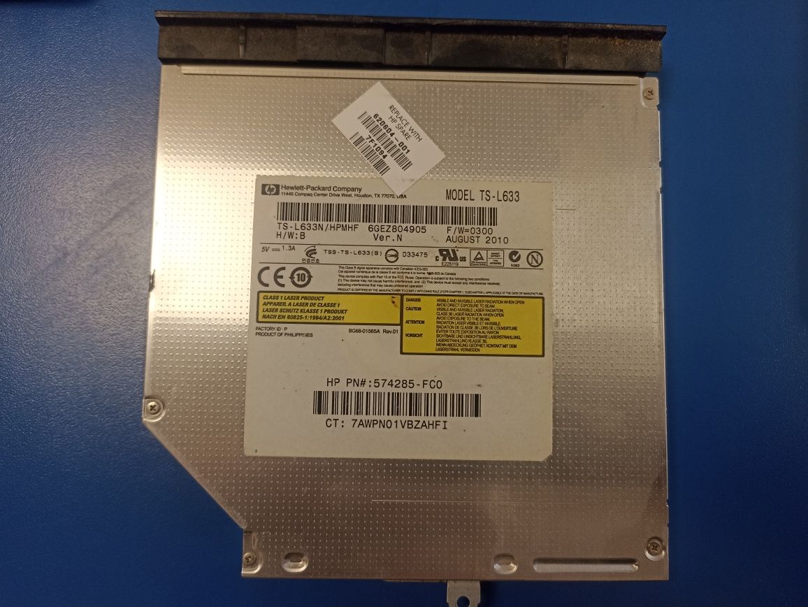 Привод (дисковод) SATA DVD-RW HP TS-L633 (для ноутбука HP Presario CQ5