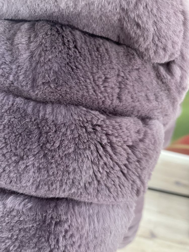 Меховая куртка жилетка из кролика
