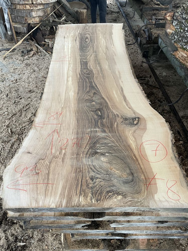 Blat jesion 280x105x10 monolit live edge