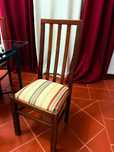 Conjunto de Cadeiras em Seda (30€ x 6 - Madeira Cerejeira)