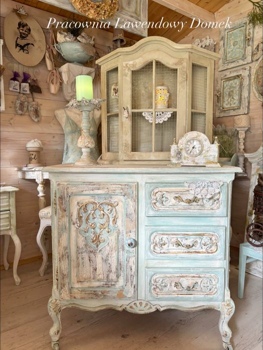 Komoda szafka Shabby chic ludwikowska CUDO