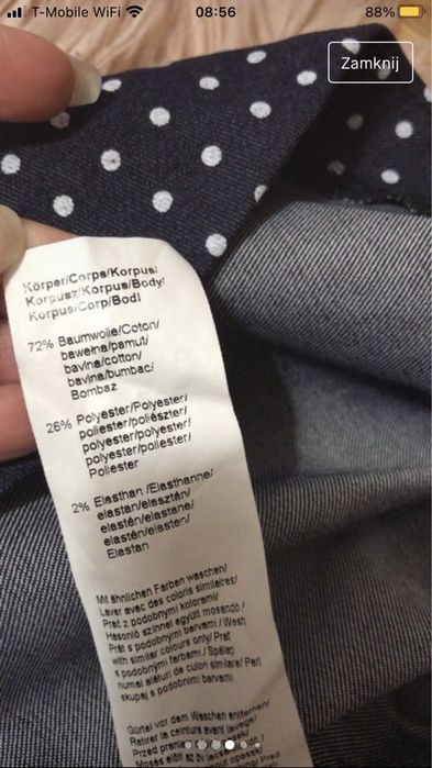 Sukienka w groszki Orsay 34 XS